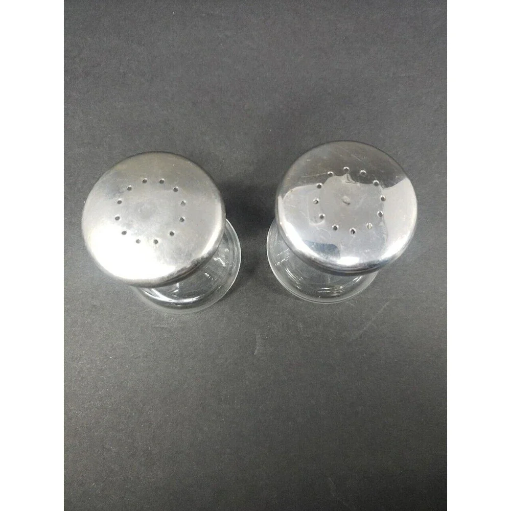 STAR TREK Style Hourglass Salt & Pepper Shakers Made in USA VTG MCM See Photos